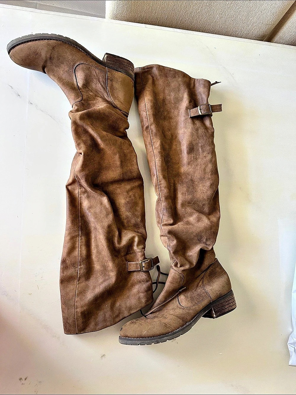 Brown Over-the-Knee Boots